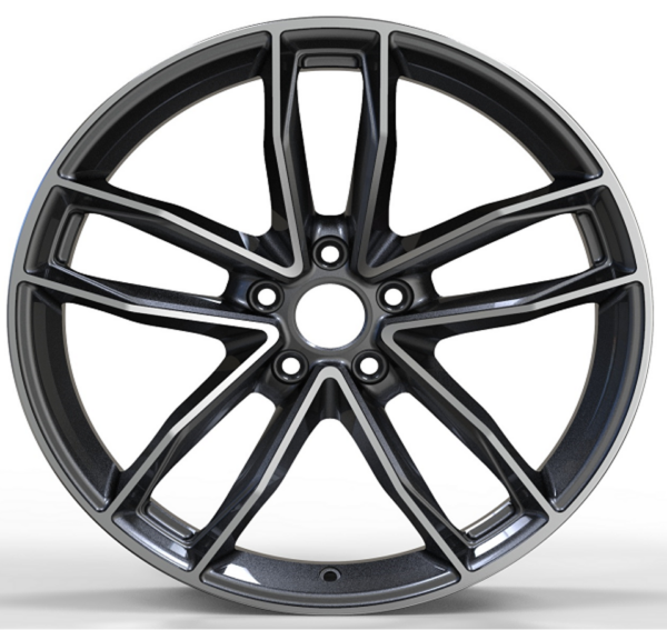 19X8.5 WF Aftermarket Wheel ML0084 Gunmetal Machine Face 5X112/66.45, ET 30 mm