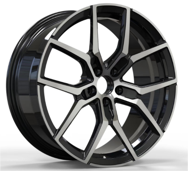 18X8.0 WF Aftermarket Wheel ML0462 Glossy Black ,  Polish 5X108/63.4, ET 38 mm