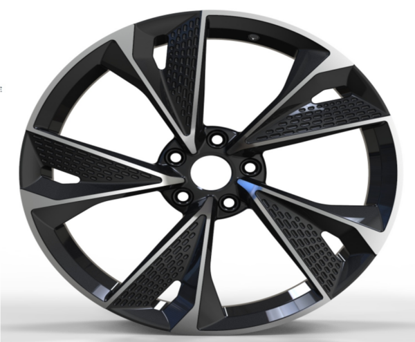 18X8.0 WF Aftermarket Wheel ML0107-1L-2 Glossy Black 5X112/66.45, ET 35 mm