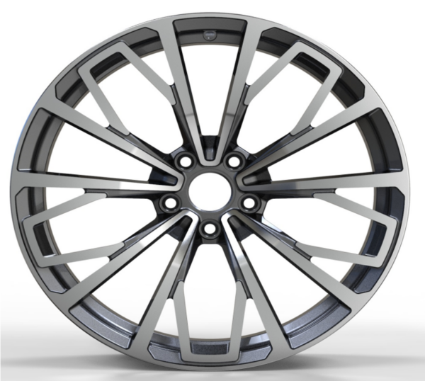 19X8.5 WF Aftermarket Wheel ML0136 Gunmetal Machine Face 5X112/66.45, ET 30 mm