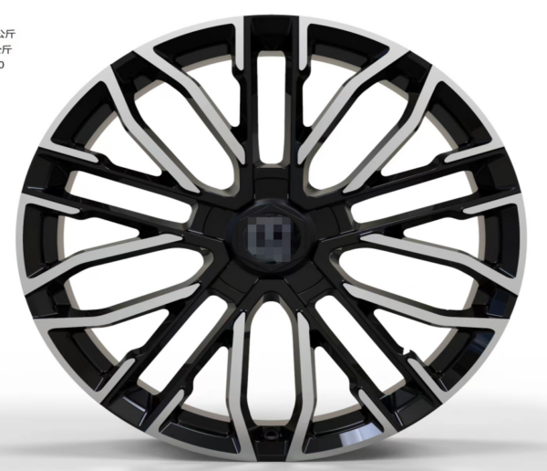 21X9.0 WF Aftermarket Wheel ML0371-1 Black Machine Face 5X108/63.4, ET 35 mm