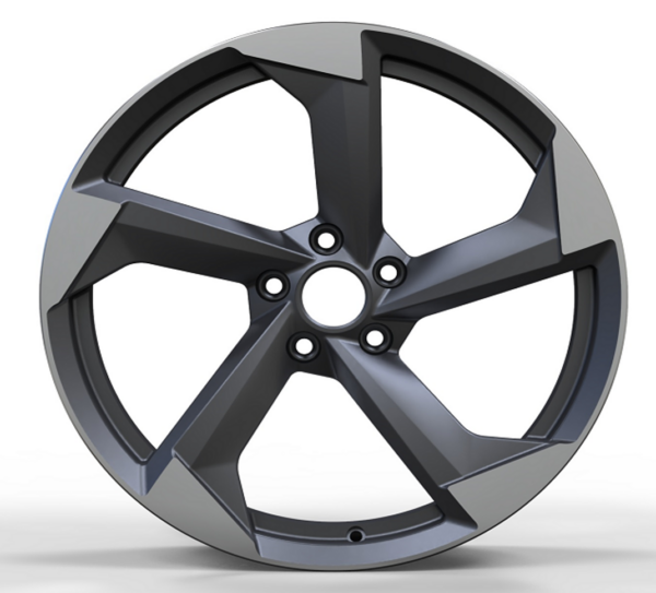 19X8.5 WF Aftermarket Wheel ML0175 Matt Gunmetal Machine Face 5X112/66.45, ET 30 mm