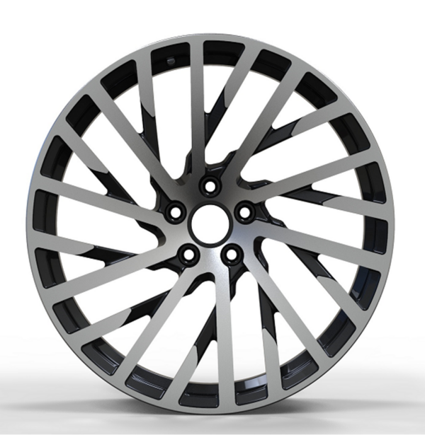 20X9.0 WF Aftermarket Wheel ML0258-3 Glossy Black 5X112/66.45, ET 30 mm