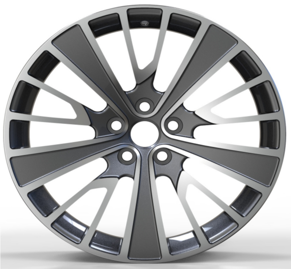 19X9.5 WF Aftermarket Wheel ML0102-2 Gunmetal Machine Face 5X108/63.4, ET 45 mm