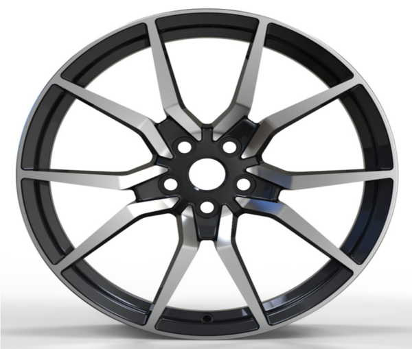 20X8.5 WF Aftermarket Wheel ML0141-2 Black Machine Face 5X108/63.4, ET 35 mm