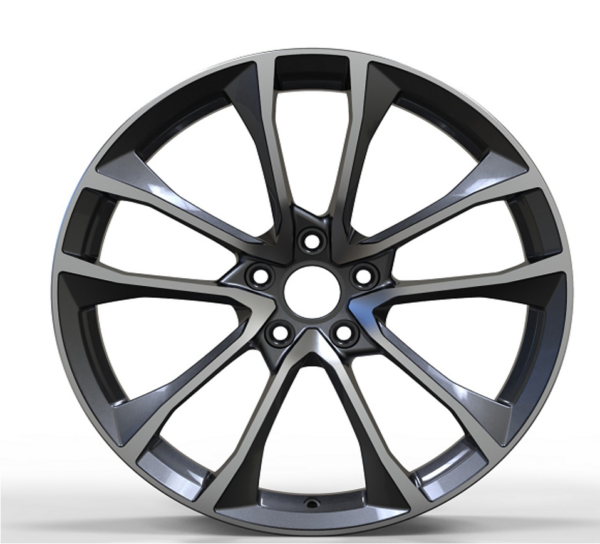 19X8.5 WF Aftermarket Wheel ML0281 Gunmetal Machine Face 5X112/66.45, ET 30 mm