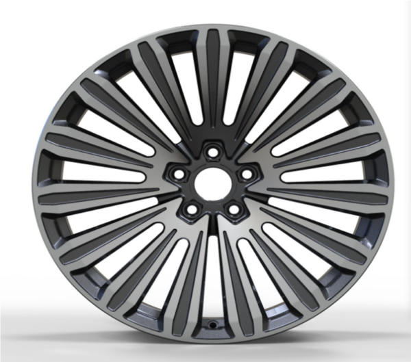 20X9.0 WF Aftermarket Wheel ML0296 Gunmetal Machine Face 5X112/66.45, ET 30 mm