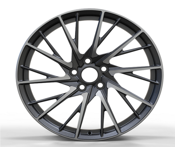 18X8.0 WF Aftermarket Wheel ML0195 Gunmetal Machine Face 5X114.3/60.1, ET 35 mm