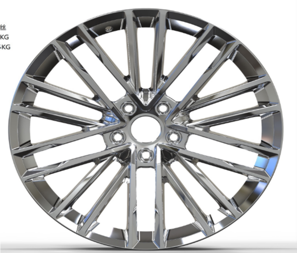 19X8.5 WF Aftermarket Wheel ML0359 Polish 5X112/57.1, ET 38 mm