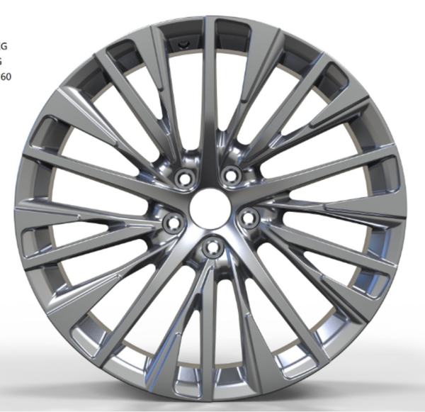 20X8.5 WF Aftermarket Wheel ML0360-3 Gunmetal Machine Face 5X114.3/60.1, ET 35 mm