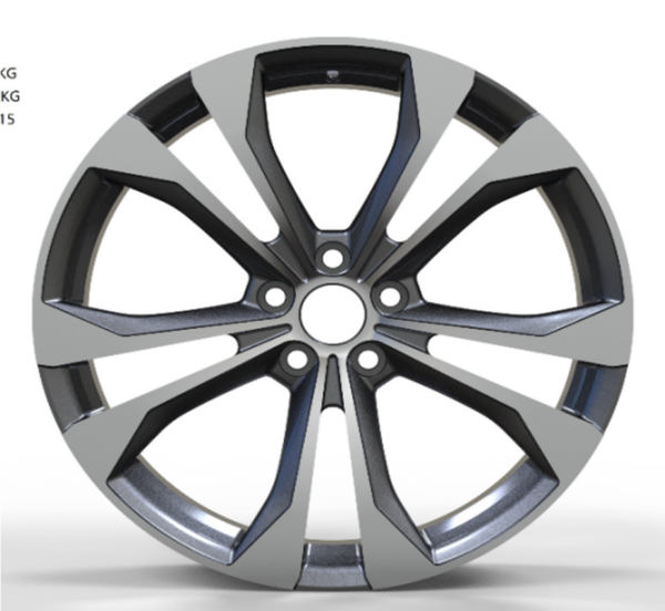 20X8.0 WF Aftermarket Wheel ML0380 Gunmetal Machine Face 5X114.3/60.1, ET 35 mm