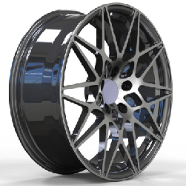 19X8.5 WF Aftermarket Wheel ML0019-2L-1 Glossy Black 5X112/66.5, ET 30 mm