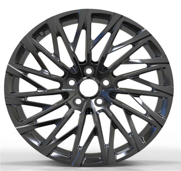 18X8.0 WF Aftermarket Wheel 228-4 PVD ( Black) 5X114.3/60.1, ET 35 mm