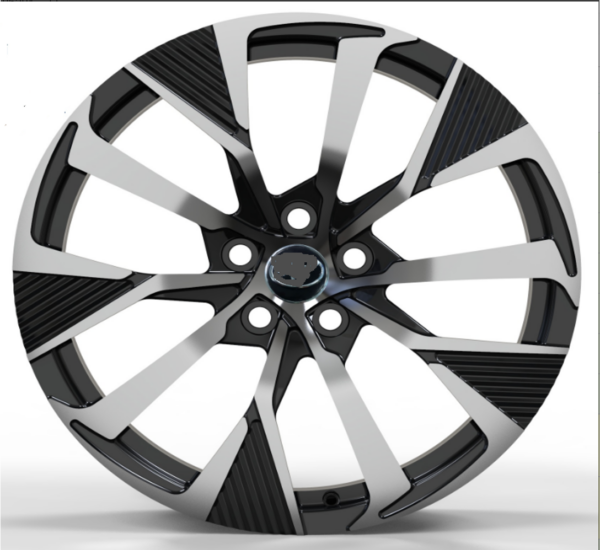 20X8.0 WF Aftermarket Wheel ML0430-1 Black Machine Face 5X114.3/60.1, ET 35 mm