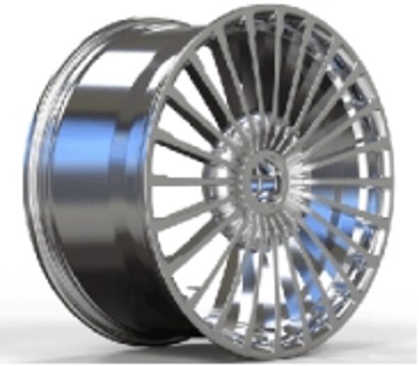 23X10 WF Aftermarket Wheel ML0037-5 Polish 5X112/66.45, ET 45 mm