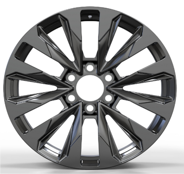 20X8.5 WF Aftermarket Wheel ML8324-1 Glossy Black 6X139.7/95.1, ET 35 mm