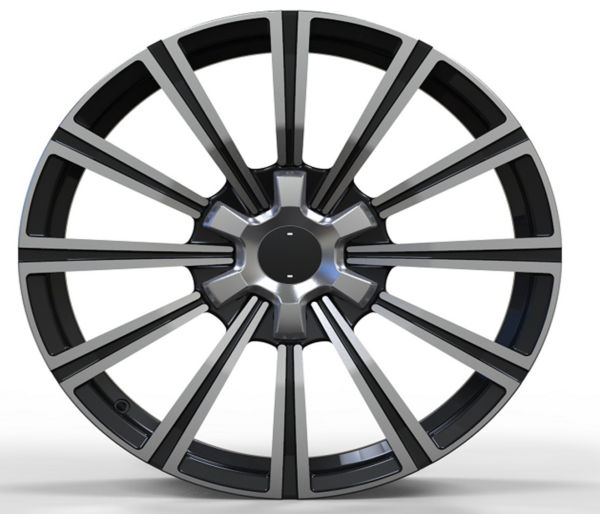 20X8.5 WF Aftermarket Wheel ML0213 Black Machine Face 6X139.7/106, ET 30 mm