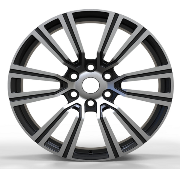 22X8.5 WF Aftermarket Wheel 287 Hyper Black 6X139.7/95.1, ET 40 mm