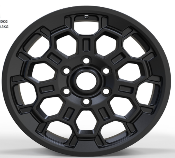 18X8.0 WF Aftermarket Wheel ML0304 Matt Black 6X139.7/95.1, ET 45 mm