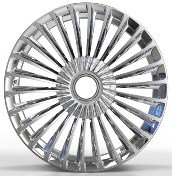 20X8.5 WF Aftermarket Wheel PL001-2-4 Polish 5X114.3/67.1, ET 38 mm