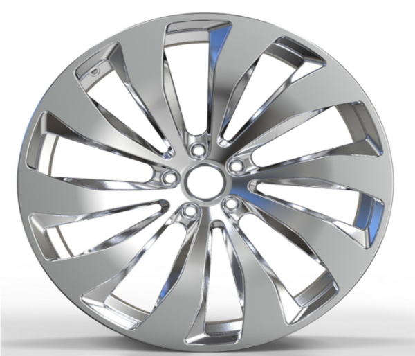 22X11.0 WF Aftermarket Wheel XK8062-1 Polish, Brush 5X130/71.5, ET 59 mm