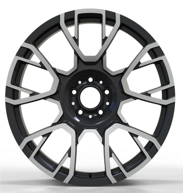 21X9.5 WF Aftermarket Wheel ML0270-2-3 Black Machine Face 5X120/72.56, ET 33 mm