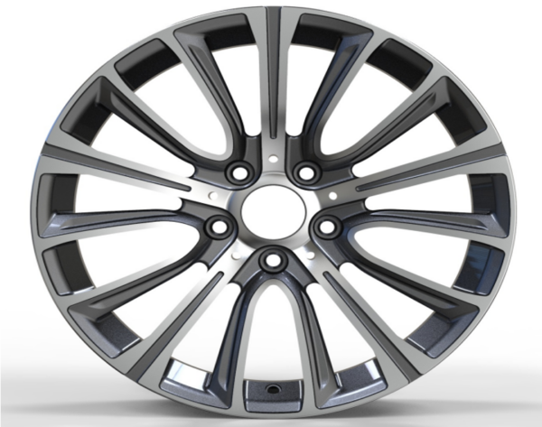 18X8.0 WF Aftermarket Wheel ML0101 Gunmetal Machine Face 5X120/72.56, ET 30 mm