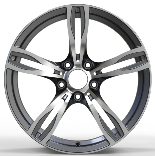 19X9.5 WF Aftermarket Wheel ML0103-2 Gunmetal Machine Face 5X120/72.56, ET 35 mm