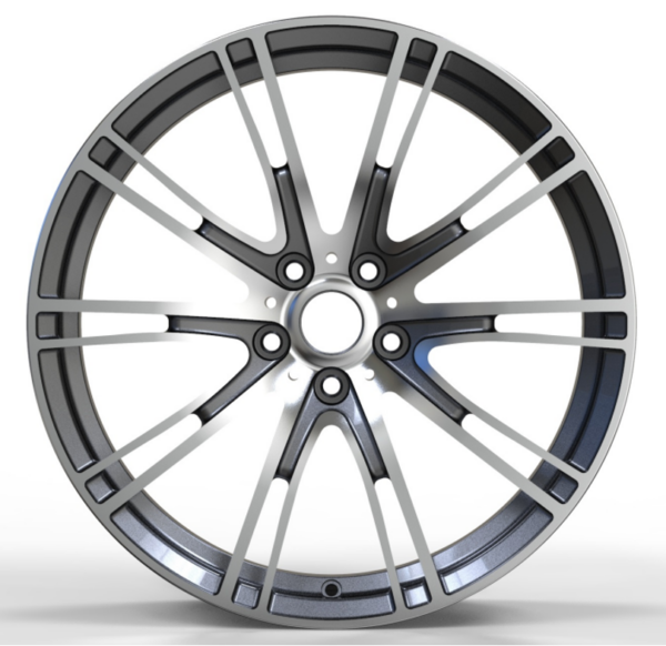 18X8.0 WF Aftermarket Wheel ML0140-2 Gunmetal Machine Face 5X112/66.5, ET 30 mm