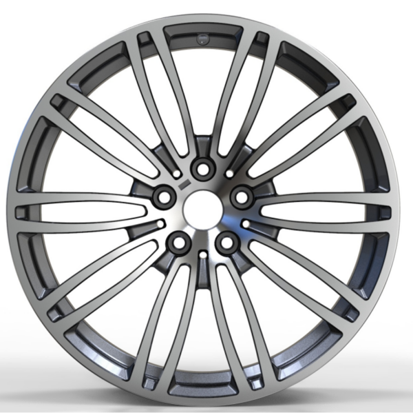 19X8.5 WF Aftermarket Wheel ML0144 Gunmetal Machine Face 5X112/66.5, ET 30 mm