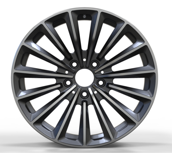 19X9.5 WF Aftermarket Wheel ML0160-2 Gunmetal Machine Face 5X120/72.56, ET 35 mm