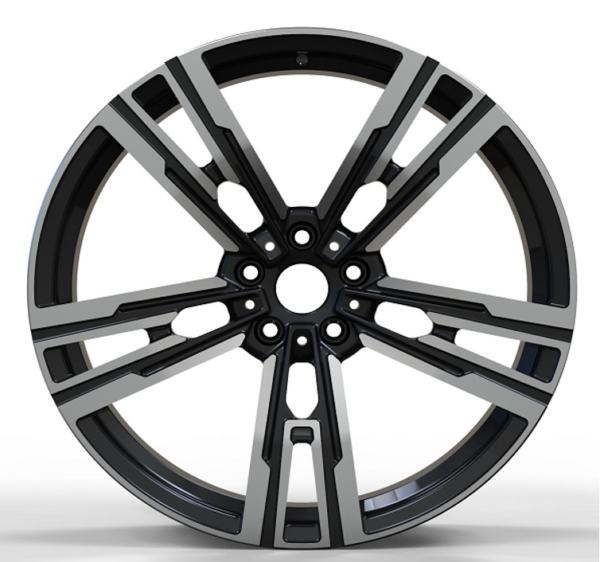 20X9.5 WF Aftermarket Wheel ML0203-3 Black Machine Face 5X112/66.5, ET 35 mm