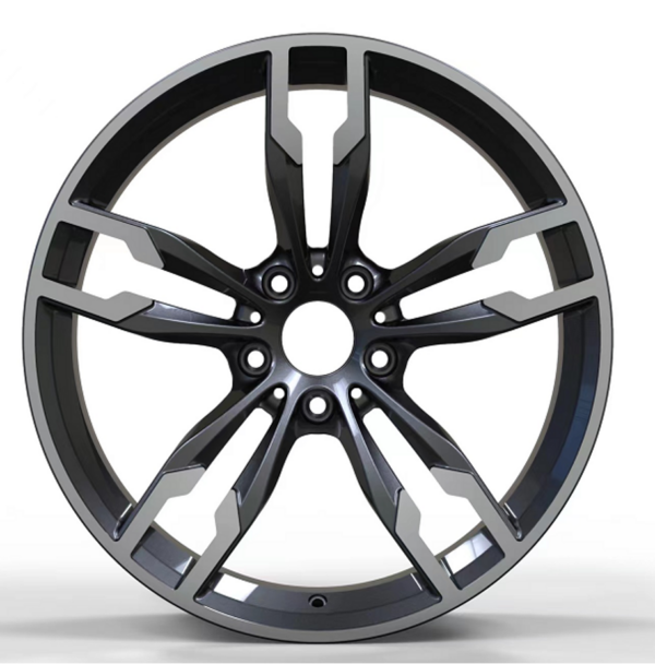 19X9.5 WF Aftermarket Wheel ML0207-1 Gunmetal Machine Face 5X120/72.56, ET 35 mm