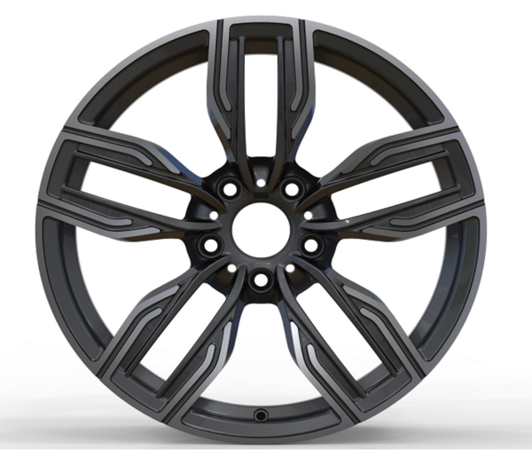 19X9.5 WF Aftermarket Wheel ML0233-2-1 Gunmetal Machine Face 5X120/72.56, ET 35 mm