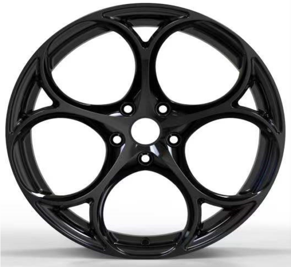 18X8.0 WF Aftermarket Wheel ML0125 Glossy Black 5X110/65.1, ET 30 mm