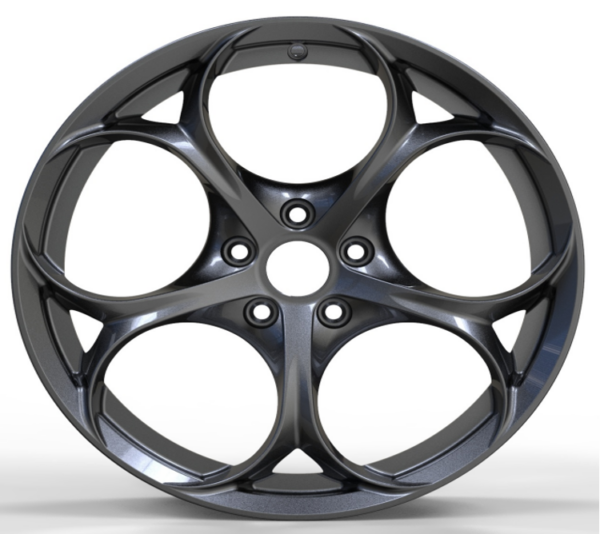 19X9.5 WF Aftermarket Wheel ML0129-3 Glossy Black 5X110/65.1, ET 30 mm