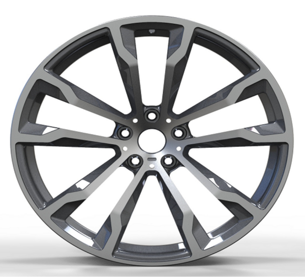 20X8.5 WF Aftermarket Wheel ML0227-4 Gunmetal Machine Face 5X112/66.5, ET 30 mm