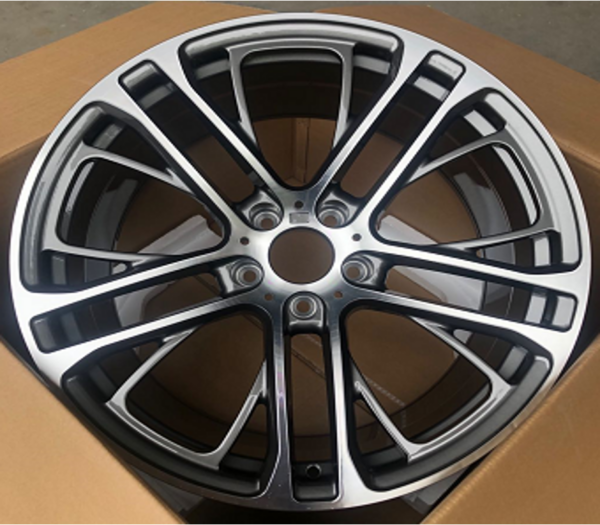 21X10 WF Aftermarket Wheel ML140 Gunmetal Machine Face 5X120/74.1, ET 40 mm