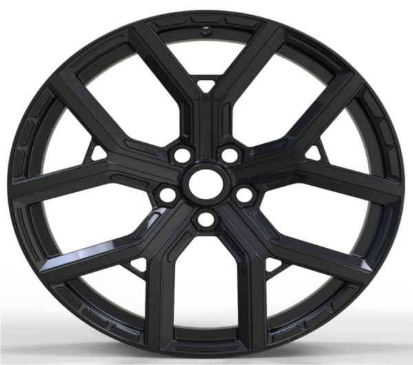 20X9.0 WF Aftermarket Wheel ML0130-2 Glossy Black 5X120/72.56, ET 40 mm