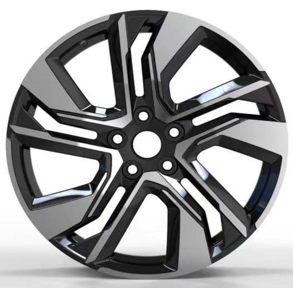 21X9.0 WF Aftermarket Wheel ML0119-1 Black Machine Face 5X120/62.5, ET 43 mm