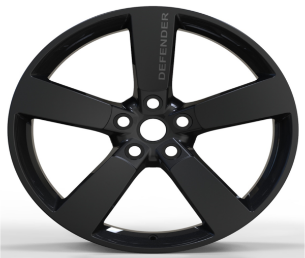 22X9.5 WF Aftermarket Wheel ML0132-1L Glossy Black 5X120/72.56, ET 40 mm