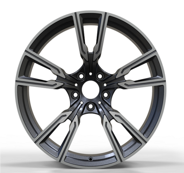 20X11.0 WF Aftermarket Wheel ML0284-1 Gunmetal Machine Face 5X120/74.1, ET 37 mm