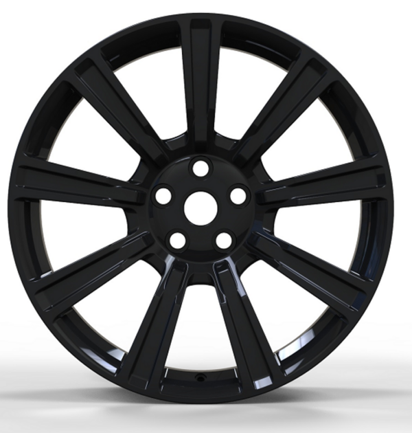 21X9.5 WF Aftermarket Wheel ML0156 Glossy Black 5X120/72.56, ET 45 mm