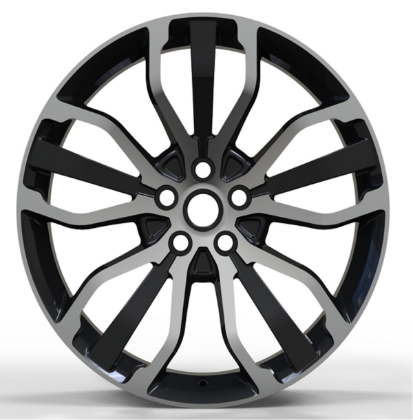 21X9.5 WF Aftermarket Wheel ML0166 Gunmetal Machine Face 5X120/72.56, ET 45 mm