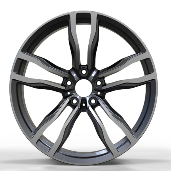 20X10.0 WF Aftermarket Wheel ML0260 Gunmetal Machine Face 5X120/74.1, ET 40 mm