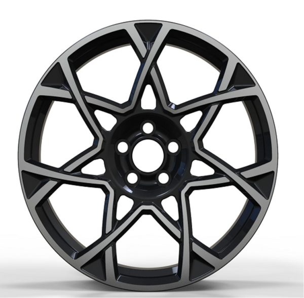 21X9.5 WF Aftermarket Wheel ML0232-2 Black Machine Face 5X120/72.56, ET 45 mm