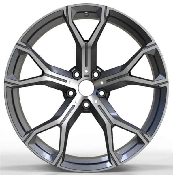 21X10 WF Aftermarket Wheel 1129AX Gunmetal Machine Face 5X112/66.5, ET 30 mm