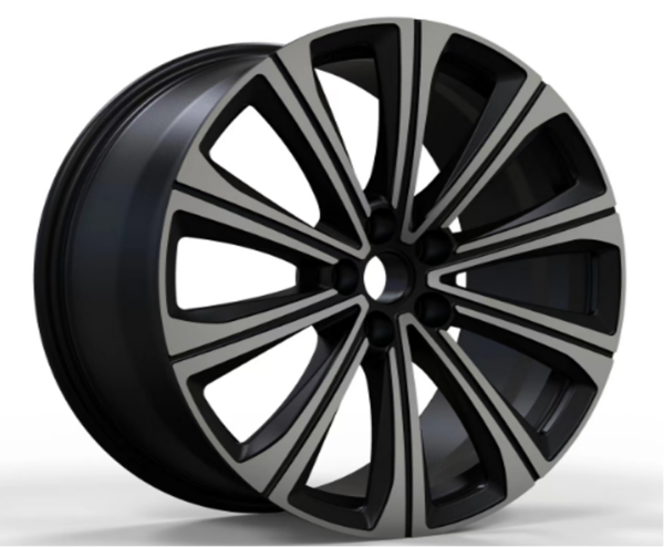 21X9.0 WF Aftermarket Wheel ML0473 Matt Black Machine Face 5X120/62.5, ET 38 mm