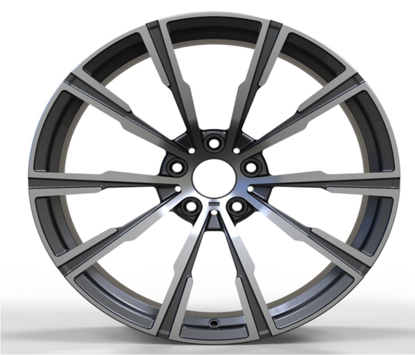 20X11.0 WF Aftermarket Wheel ML0181-5 Gunmetal Machine Face 5X120/74.1, ET 37 mm