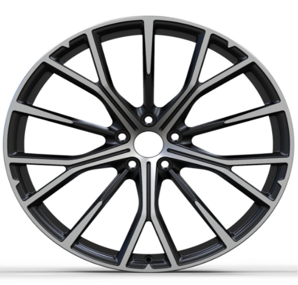 21X8.5 WF Aftermarket Wheel ML0291 Matt Black Machine Face 5X110/65.1, ET 30 mm